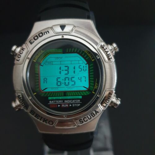 セイコー SEIKO SCUBA S800-0020 エアダイバーズ 200m 1992 SEIKO S800-0020 SCUBA AIR DIVER'S 200M VINTAGE DIGITAL