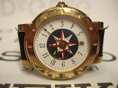 Men s RARE Vintage 1990 Seiko Levante 5Y39 6A50 Gold plated