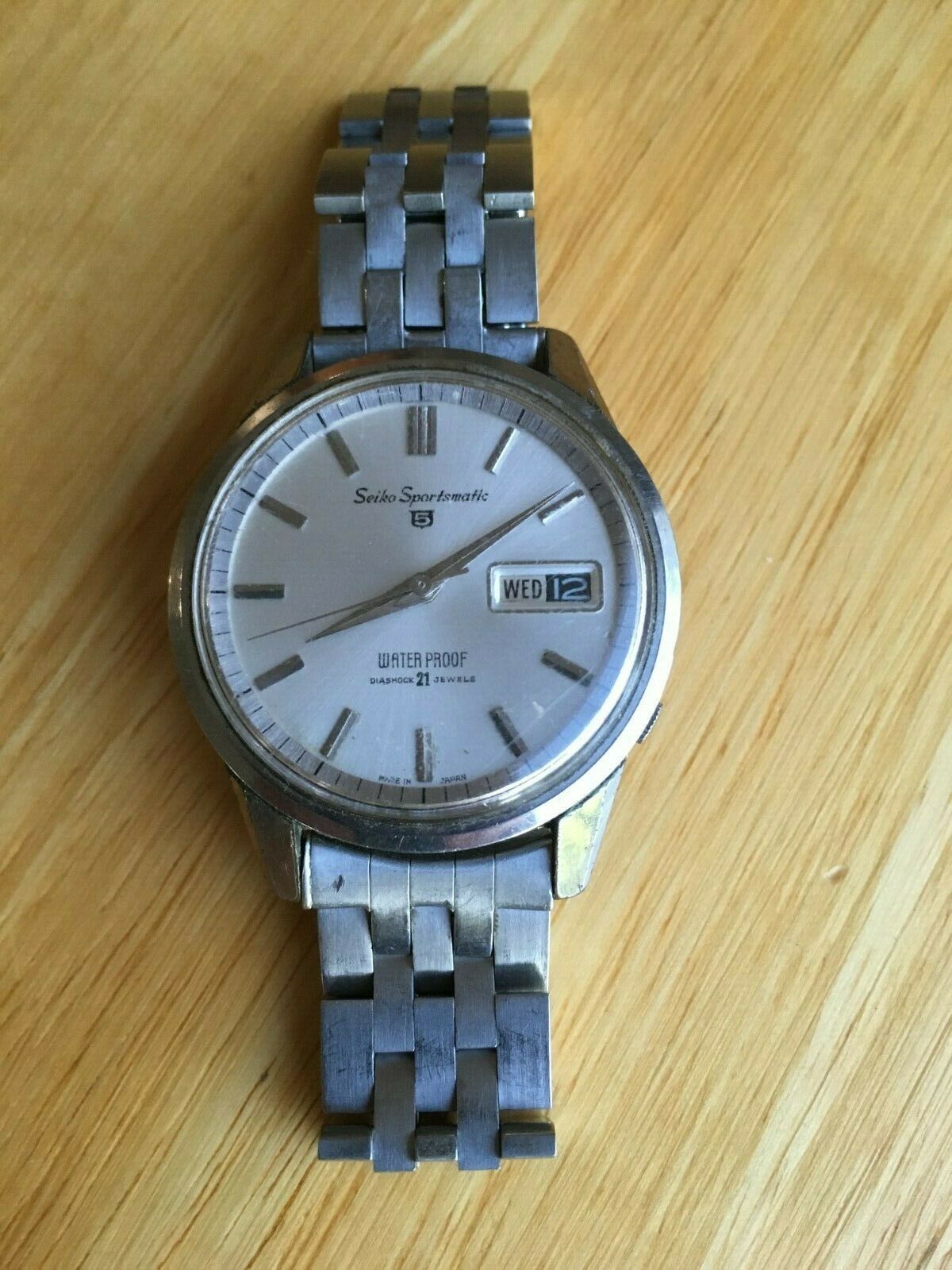 Vintage SEIKO SPORTSMATIC 5 6619-7980 21 Jewels Waterproof