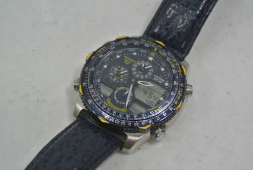 CITIZEN Navihawk WORLD TIME C300 Q00869 Blue Angels Quartz Mens