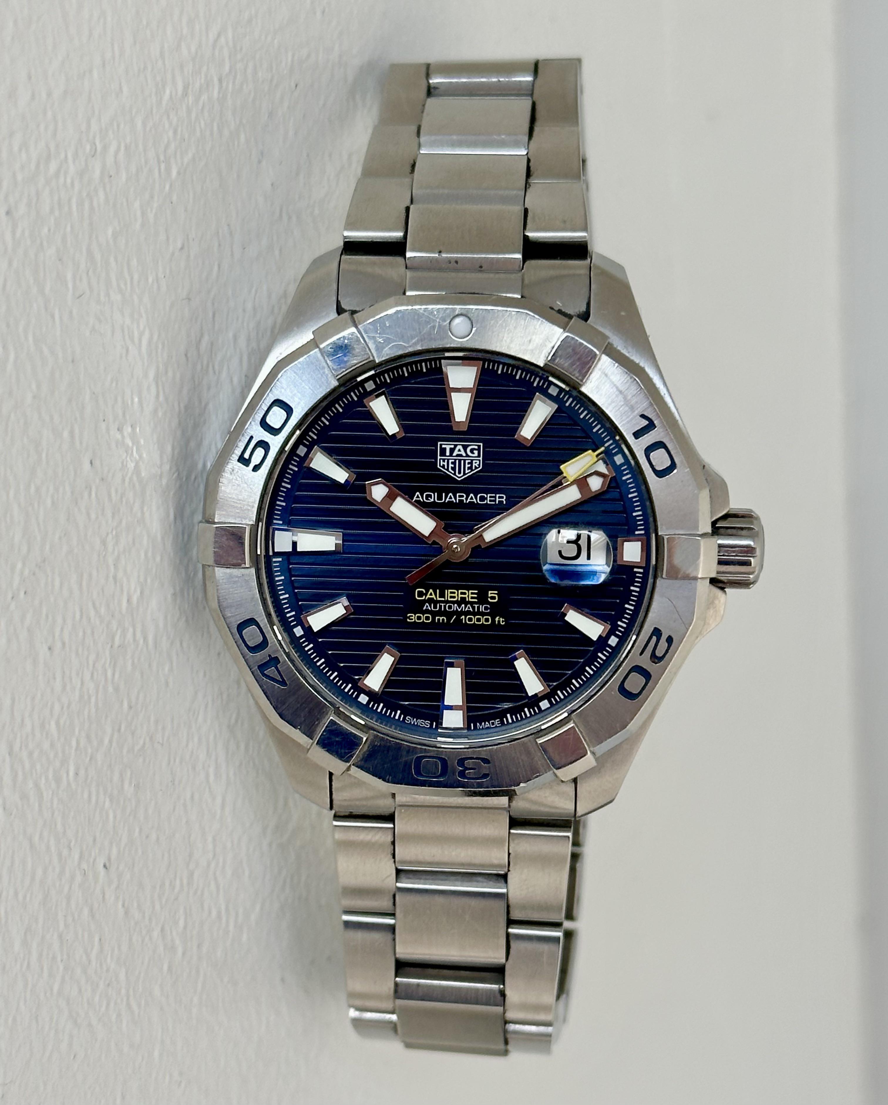 Tag Heuer Aquaracer Automatic Blue Dial Men's Watch WAY2012.BA0927