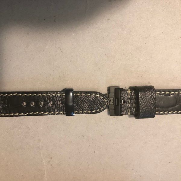 22mm Kain Heritage Ostich strap on deployment. Never used | WatchCharts