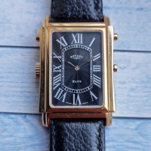 Rotary Elite Reverso Reversible Gents Tank Style Watch WatchCharts Marketplace