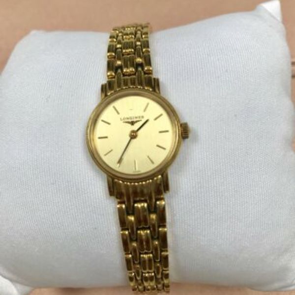 Longines Presence L4.219.2 Ladies Fully 18ct Gold Plated Watch ...