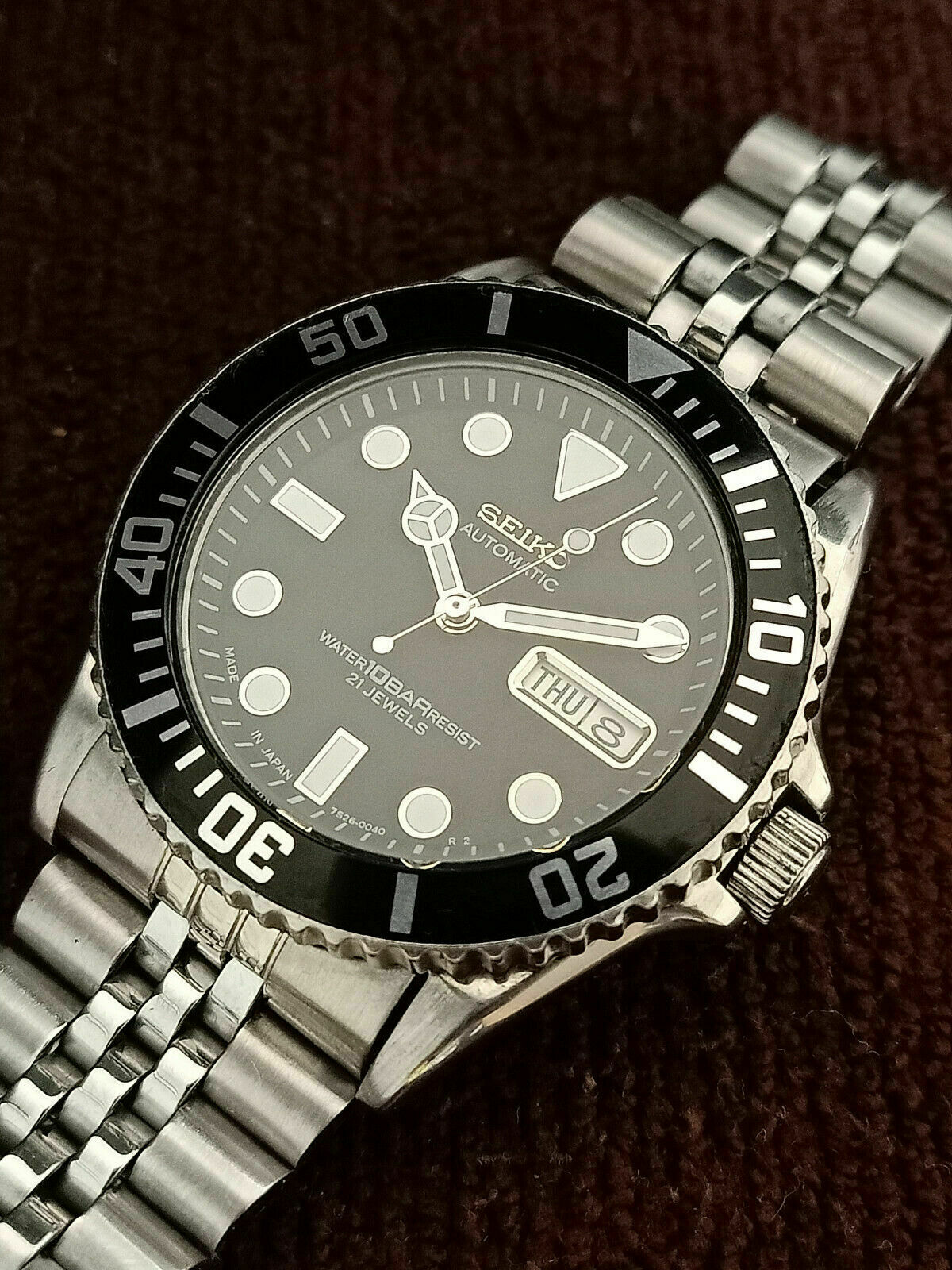SEIKO DIVER 7S26-0040 SKX031K SUBMARINER AUTOMATIC MEN'S WATCH