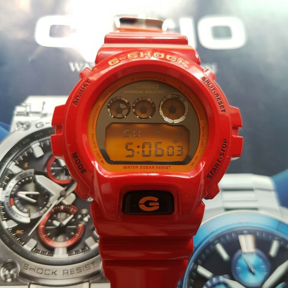 Casio G-shock DW 6900 Crazy Color RED Limited Rare ( New battery