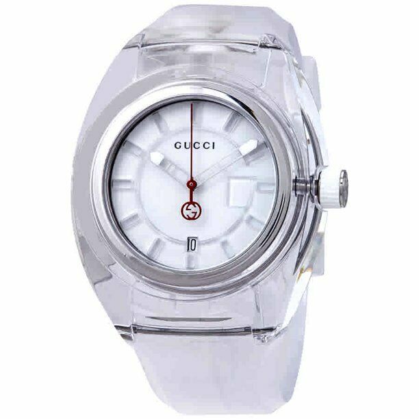 Clear fashion gucci watch