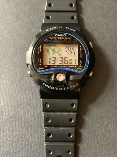 vintage casio thermometer watch