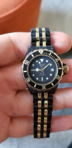 Tag Heuer 980.028N Professional Dive Gold And Black Ladies Watch