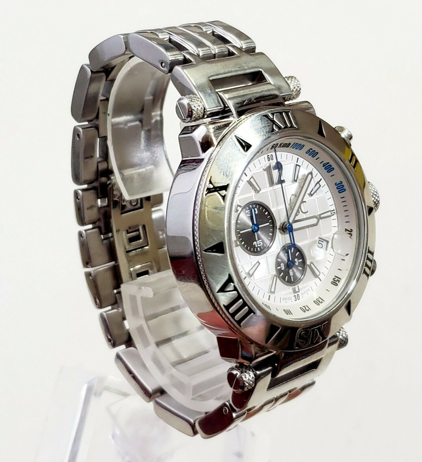 RARE,UNIQUE Men's SWISS CHRONOGRAPH Watch GC GUESS COLLECTION GC41002G |  WatchCharts