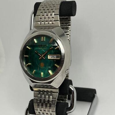 Vintage Seiko Advan 6106-7710 Automatic 25J Green Dial Day/Date