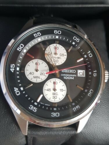 Seiko Chronograph 100m Analogue Quartz Cal. 4T57 1/10 Chronograph  Wristwatch | WatchCharts