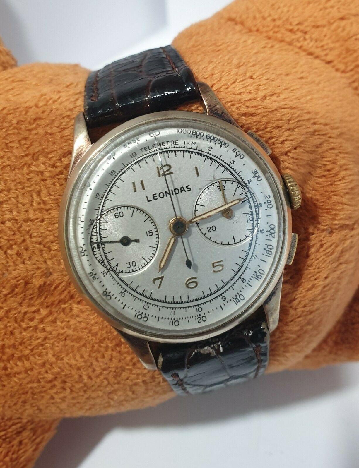 LEONIDAS (PRE-HEUER) CHRONOGRAPH TELEMETER VINTAGE 1950 LANDERON