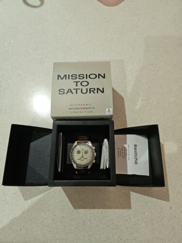 BRAND NEW in box with receipt Omega X Swatch Mission to Saturn