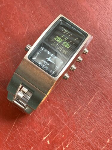 SEIKO ALBA AKA V091 5000 Very Rare Digital and Analog Combo 10bar