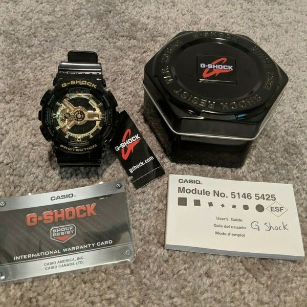 Casio G Shock Men s Analog Digital Gold Black Resin Strap Watch 5146 5425 WatchCharts Marketplace