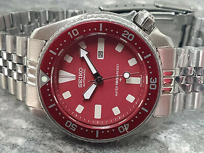 VINTAGE SEIKO DIVER 4205-0155 RED MOD AUTOMATIC UNISEX WATCH S.N: 400085 |  WatchCharts Marketplace