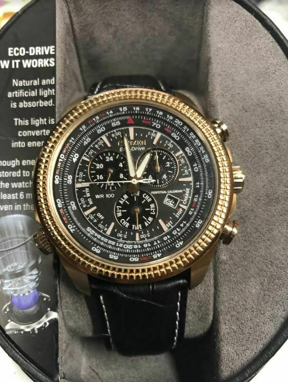 Citizen BL5403-03X BRYCEN co-Drive Chronograph Leather Strap Men's