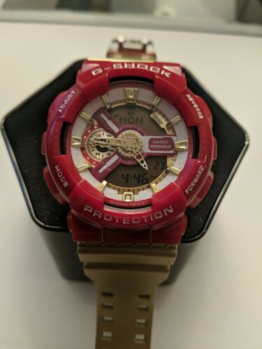 g shock red and gold