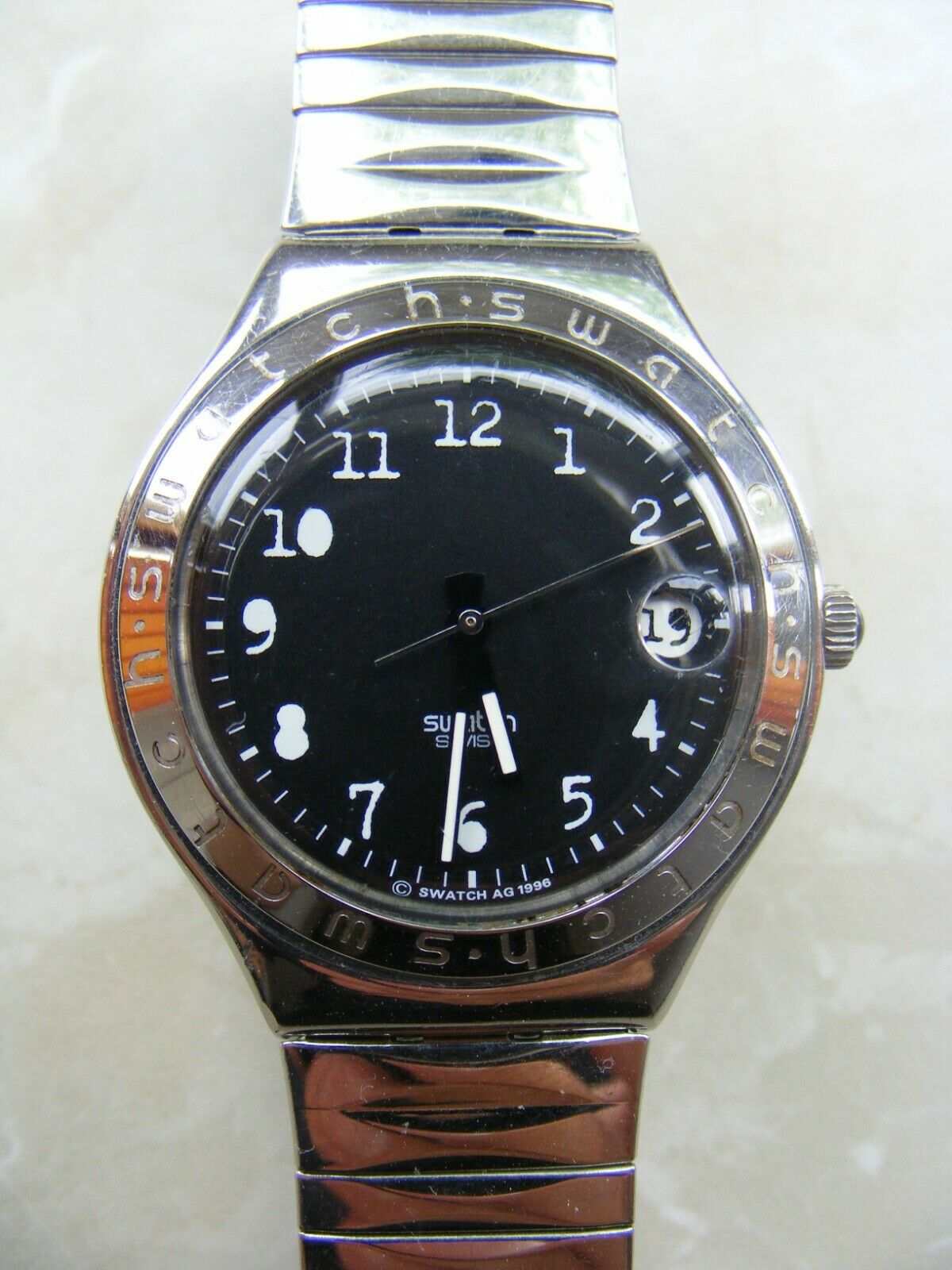 SWATCH IRONY BIG YGS407 - BLACK OROBKA / AG1996 | WatchCharts 