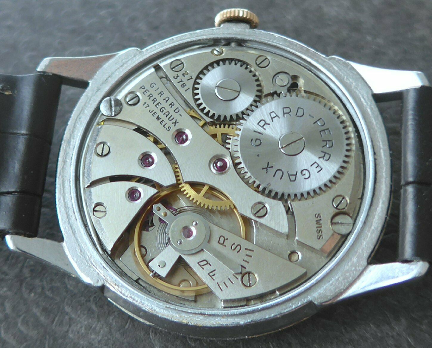 1940iger GP GIRARD PERREGAUX Calatrava Cal.27 3781 RARES ZB