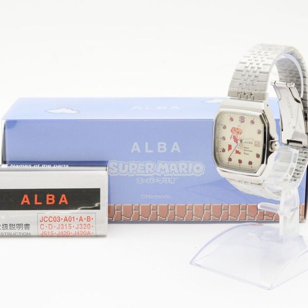 [UNUSED] Seiko Alba VX32-KTE0 Super Mario Famicom Design Watch From ...