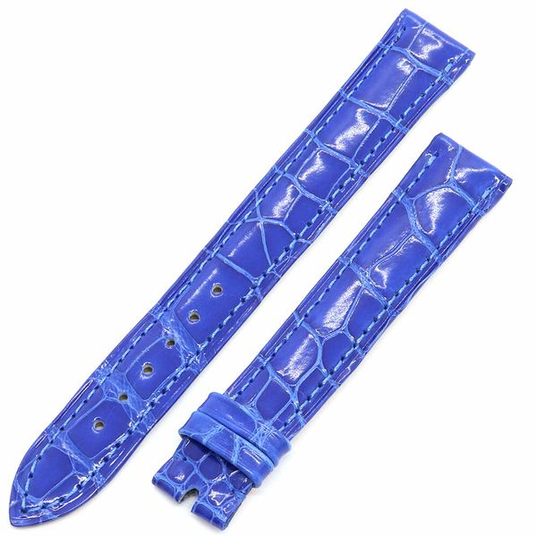 [New] Chopard replacement belt genuine blue shiny crocodile crocodile ...