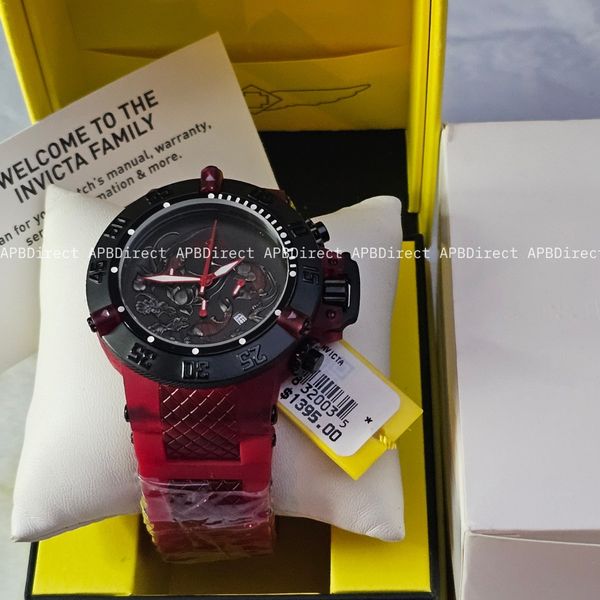 Invicta - Subaqua Noma III - KOI FISH - Exclusive in RED Chronograph ...