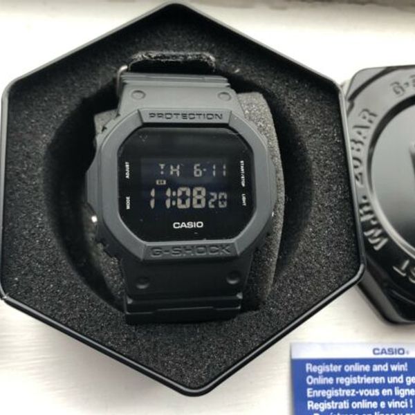 Casio G Shock Watch Blackout 3229 Series Ref DW-5600BBN-1ER | WatchCharts