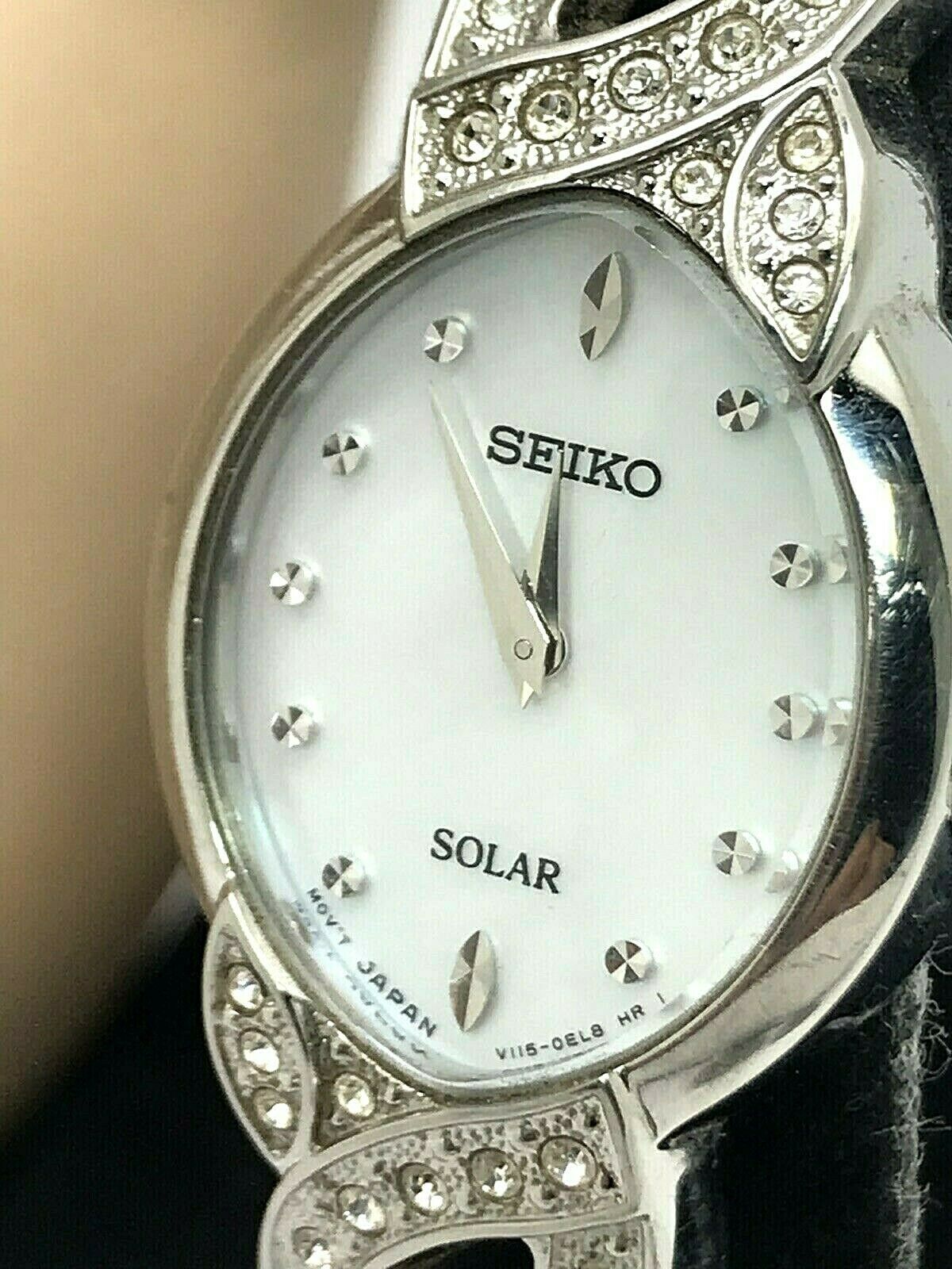Seiko Women's Mother of Pearl Dial Silver Stainless Steel