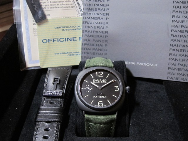 FS Rare Panerai Radiomir Black Seal Ceramic Torpedo Logo Dial