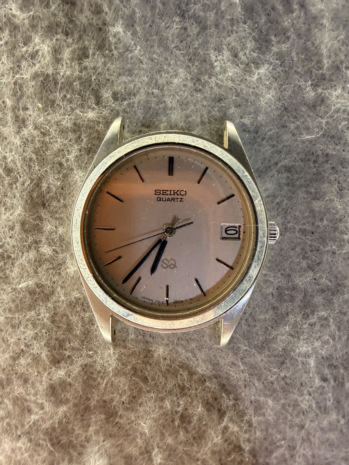 Vtg 70s January 1979 Seiko Quartz Silver SQ 7812-6009 Men's Watch