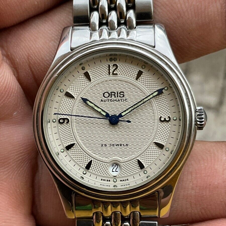 Rare Oris Classic Constantine Matic Big Crown Date Texture Dial