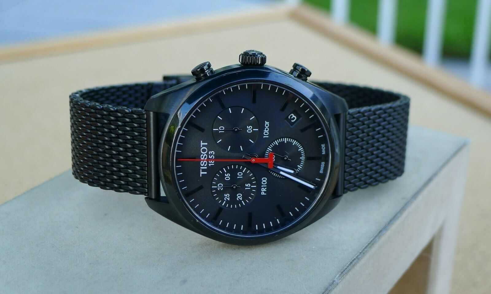 TISSOT PR 100 CHRONOGRAPY BLACK DIAL MEN'S WATCH T101.417.33