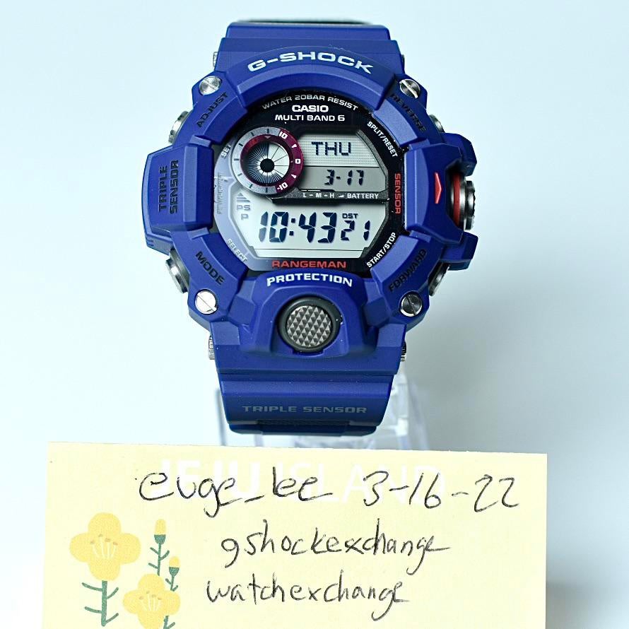 WTS G Shock GW 9400 1 Rangeman with brand new blue 9400NV bezel and bands. Watch is brand new condition with plastic still on keeper. WatchCharts Marketplace