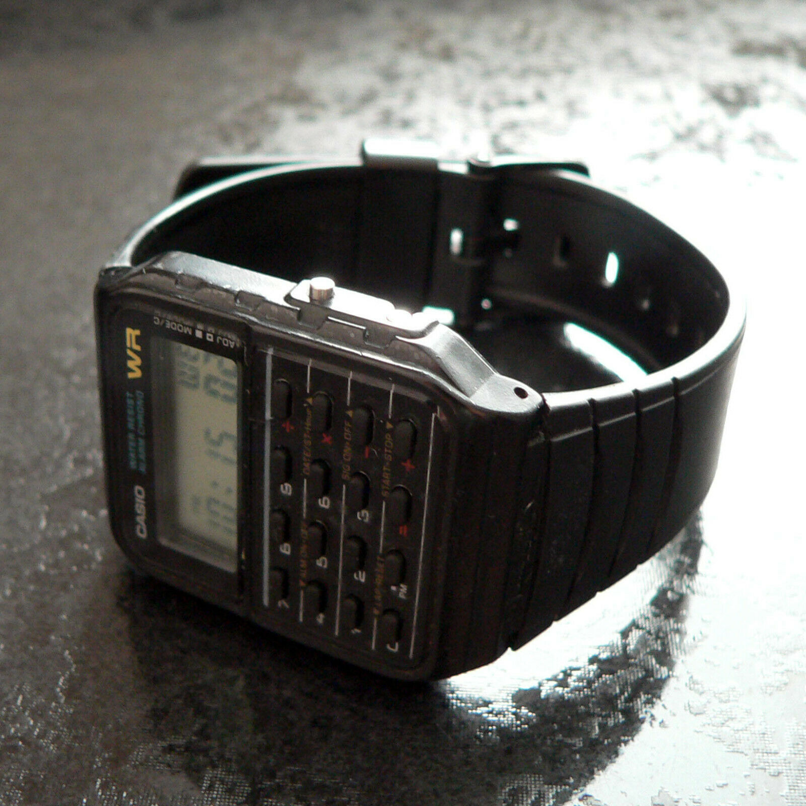 Casio Ca 53w Classic Vintage Calculator Digial Watch With Black Strap Mwg 10 Watchcharts