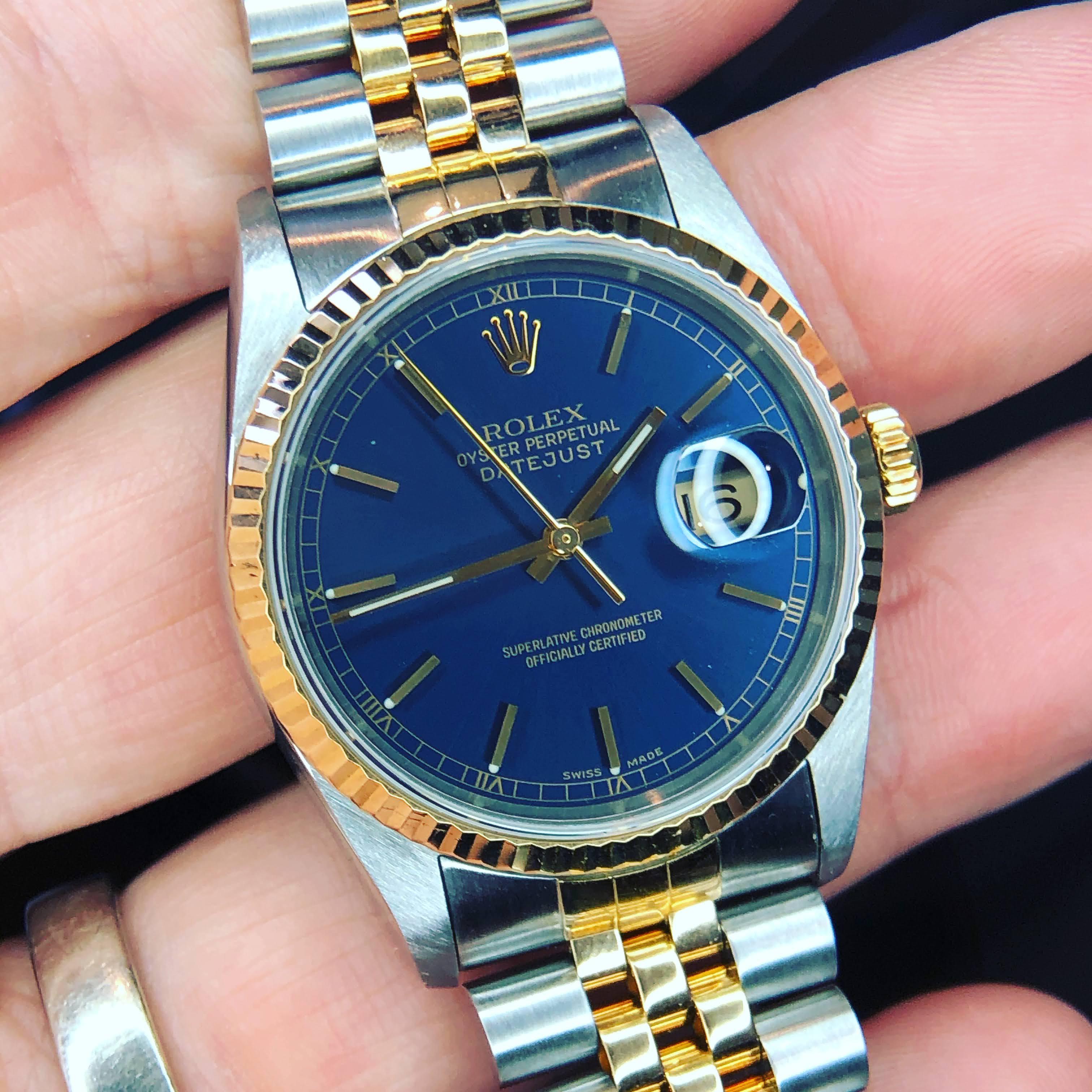 WTS] Rolex L serial 16233 Blue dial 