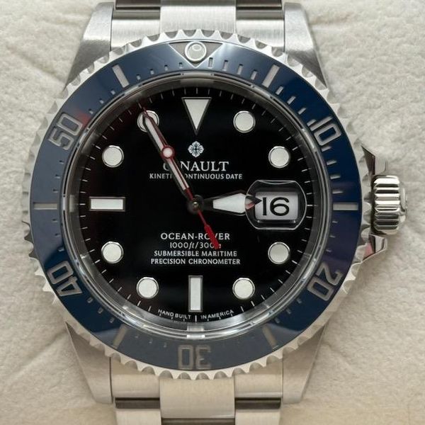 [WTS] Ginault Ocean Rover II (Black w Blue Bezel) | WatchCharts Marketplace