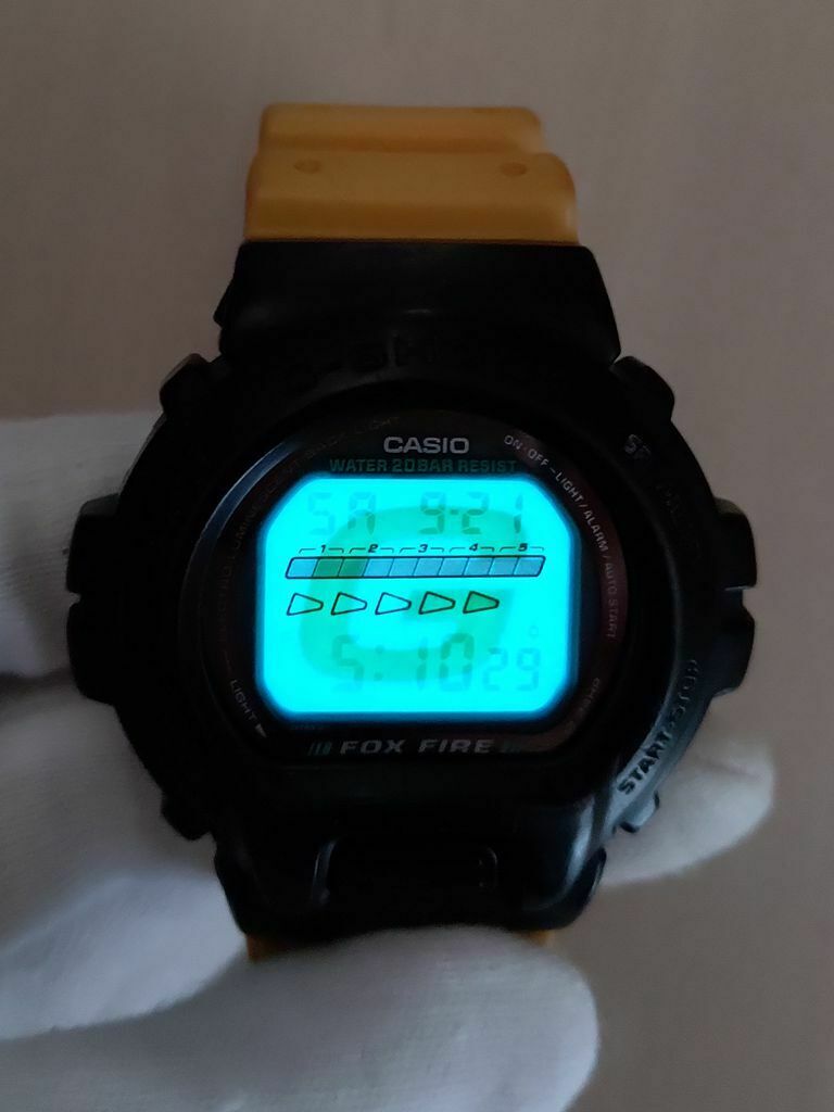 C asio G-shock DW-6630B Fox Fire Module 1199 Rare Vintage Watch