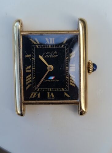 Vintage Must De Cartier Concorde Tank Very Rare WatchCharts