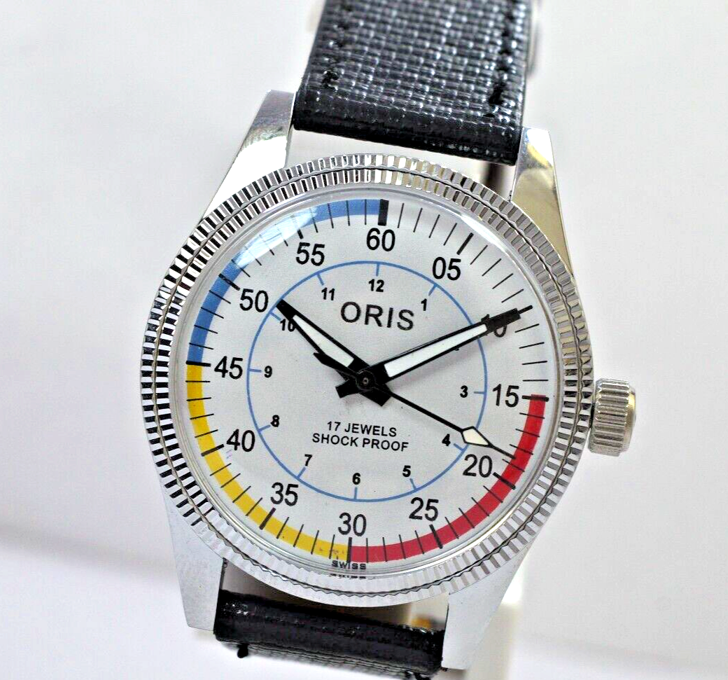 Vintage Oris White Dial ST 96 17 Jewels Swiss Made Mechanical