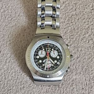 Swatch Watch Irony Get Fly Back XL YOS414G 47mm Swiss Chronograph