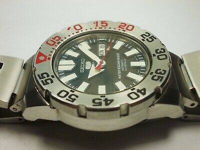 SEIKO 5 SPORTS DAY DATE BABY MONSTER AUTOMATIC MEN S WATCH 7S36