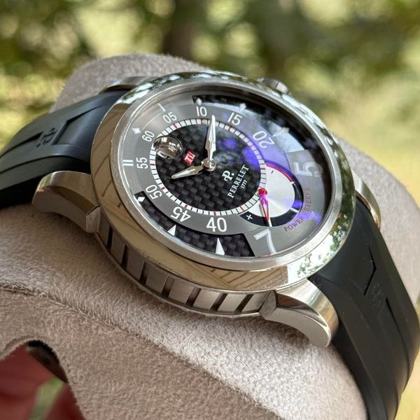 [WTS] Perrelet Titanium Carbon Dial Power Reserve 43mm, Box+ Papers ...