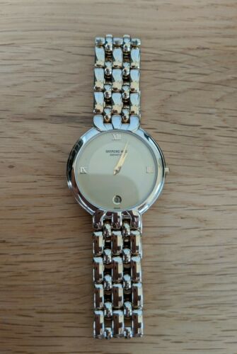 BNIB RAYMOND WEIL 9138 WATCH. BOUGHT IN 1993, NEVER WORN. 18 K