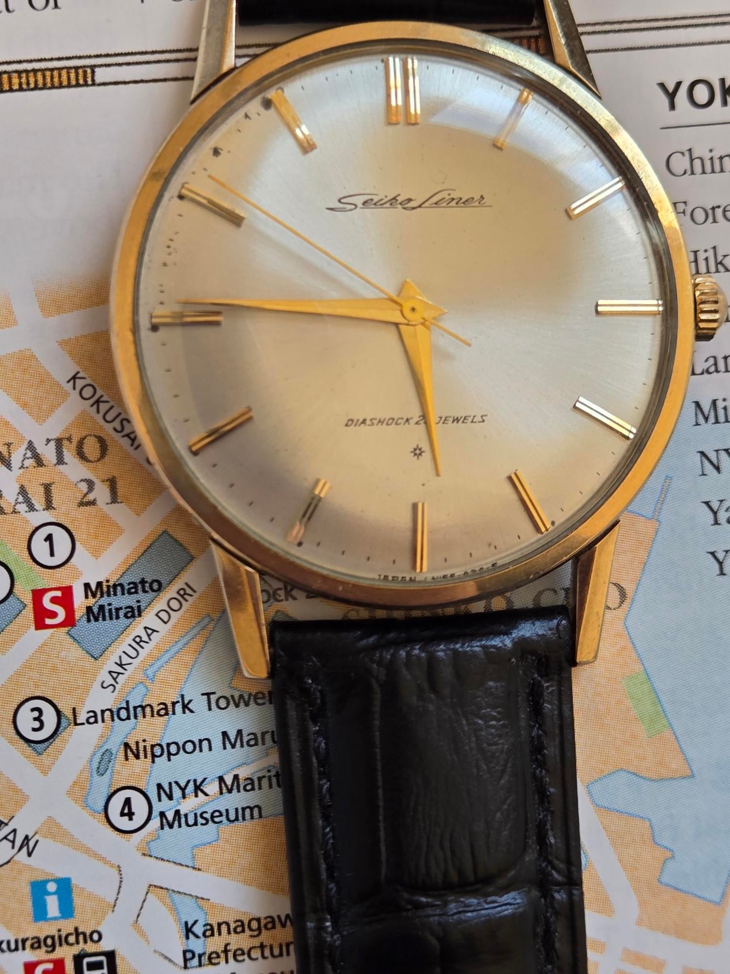 SEIKO Liner セイコー ライナー 15010 GOLD FILLED SEIKO Liner Ref.15010 18K Yellow Gold – TIMEANAGRAM