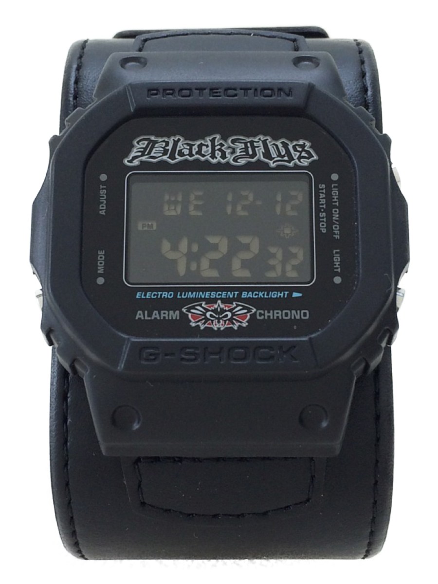 希少/稼働】G-SHOCK DW-5600VTBFLY-1TJR ブラックフライ CASIO & BLACK FLYS DW-5600VTBFLY-1TJR BLK fly G-SHOCK #2582 VERY