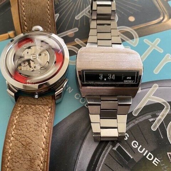 Montre Vintage Derby Swissonic - Années 70, Mouvement Quartz, Boîtier Argenté - Occasion Rare