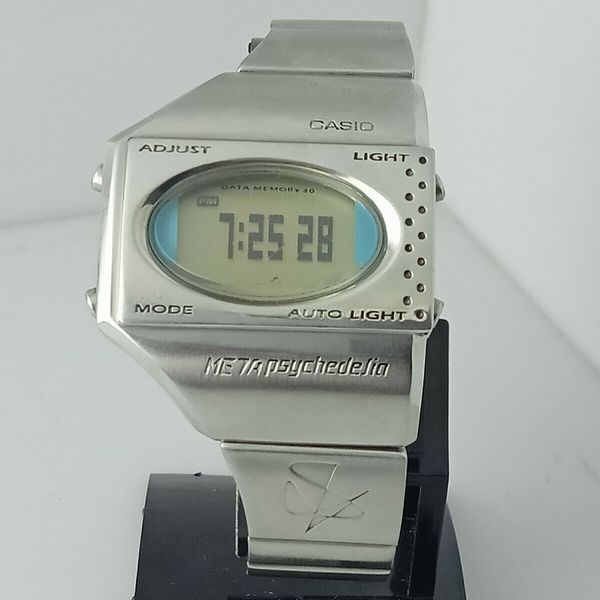 VINTAGE CASIO META PSYCHEDELIA (1672) ME-100 DIGITAL MEMORY WATCH ...