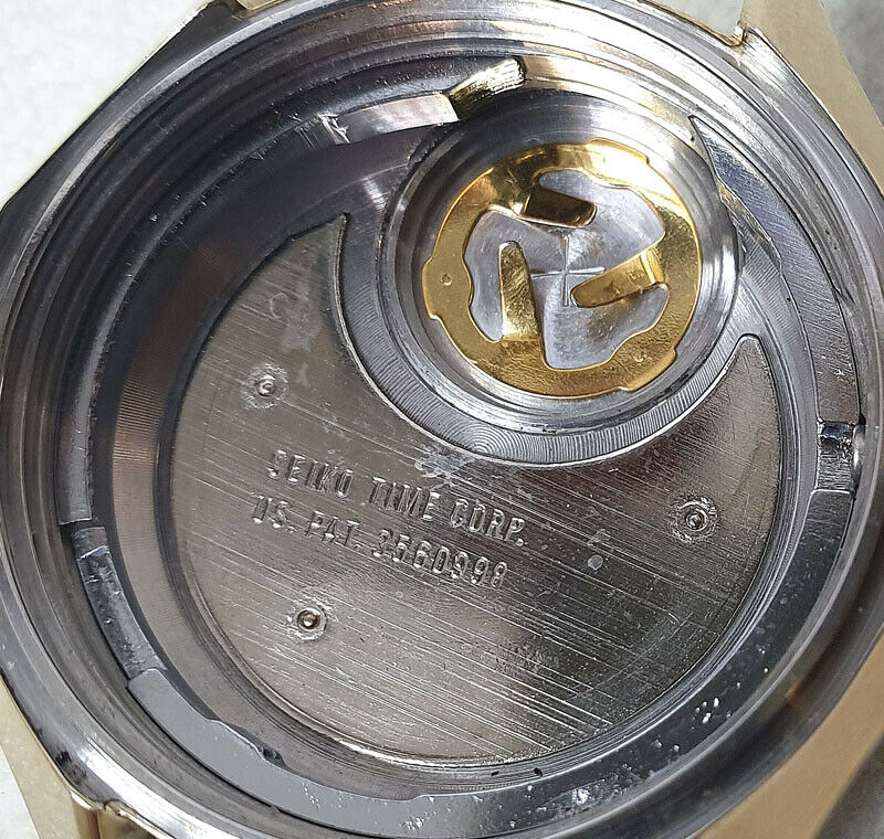 VINTAGE SEIKO QUARTZ U.F.A 3823-7040 DAY&DATE YELLOW GOLD